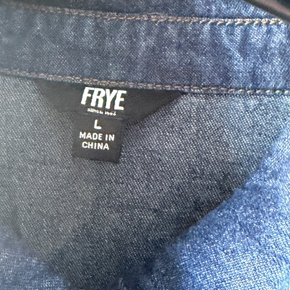 Frye Blue Denim Shirt - Picture 2 of 2